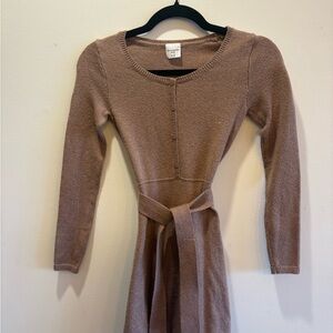 Abercrombie Kids Brown Fit and Flare Sweater Dress